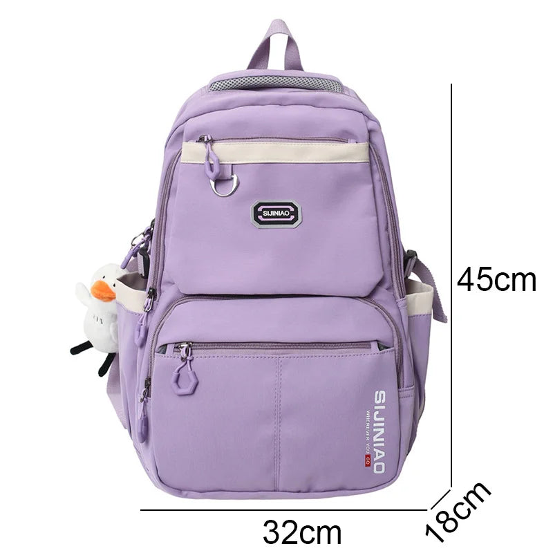 Men Women Waterproof School Bag High Capacity Fashion Lady Male College Backpack Girl Travel Boy Leisure Book Female Laptop Bags