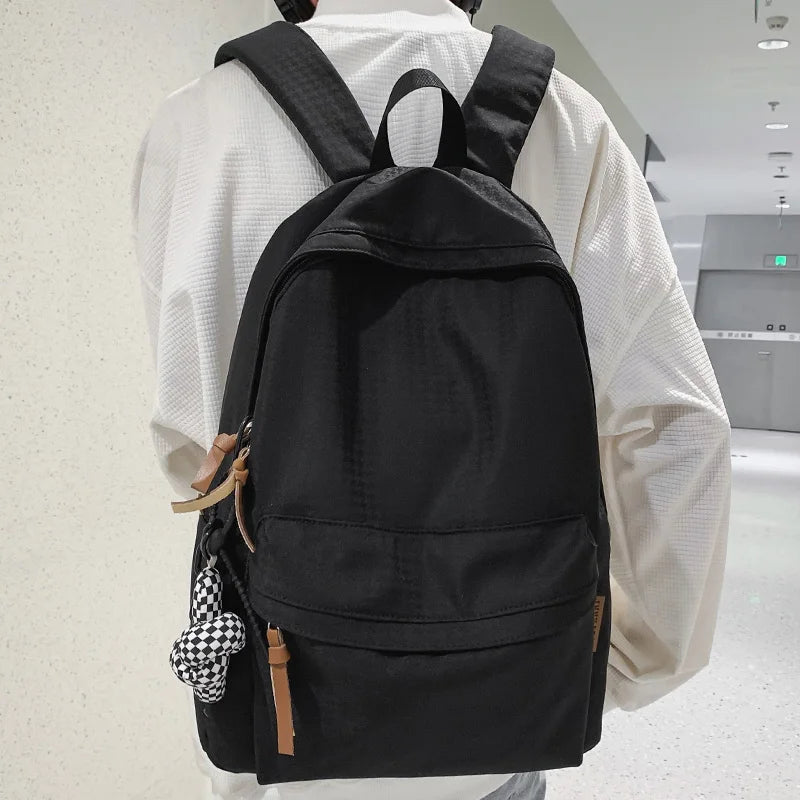 Men Women Waterproof White School Backpack Female Male Teenager Student Bag Trendy Cool Travel Girl Boy Book Backpack Ladies Bag