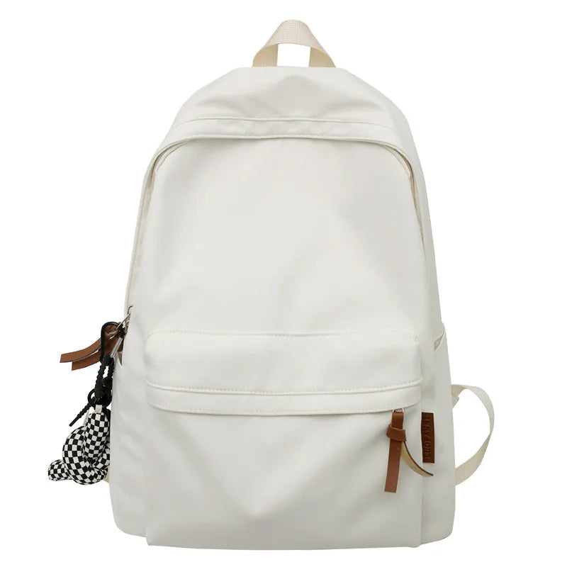 Men Women Waterproof White School Backpack Female Male Teenager Student Bag Trendy Cool Travel Girl Boy Book Backpack Ladies Bag