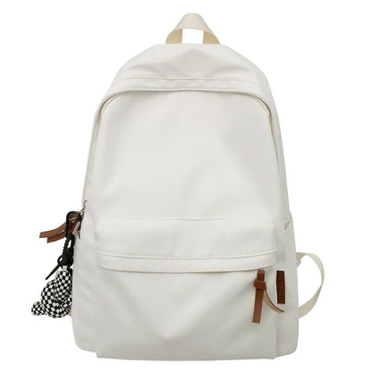 Men Women Waterproof White School Backpack Female Male Teenager Student Bag Trendy Cool Travel Girl Boy Book Backpack Ladies Bag