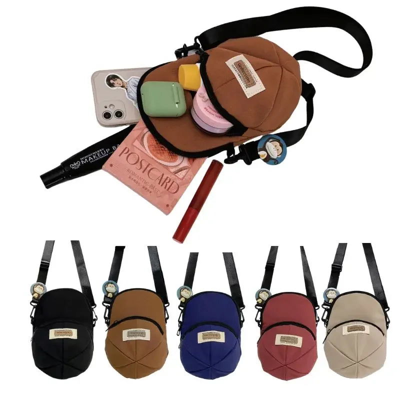 Men and Women, Small Crossbody Bag Trendy, Casual Waterproof Phone Chest Bag for Travel Hat Shoulder Bag