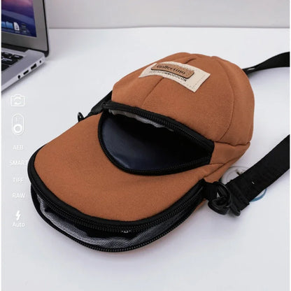 Men and Women, Small Crossbody Bag Trendy, Casual Waterproof Phone Chest Bag for Travel Hat Shoulder Bag