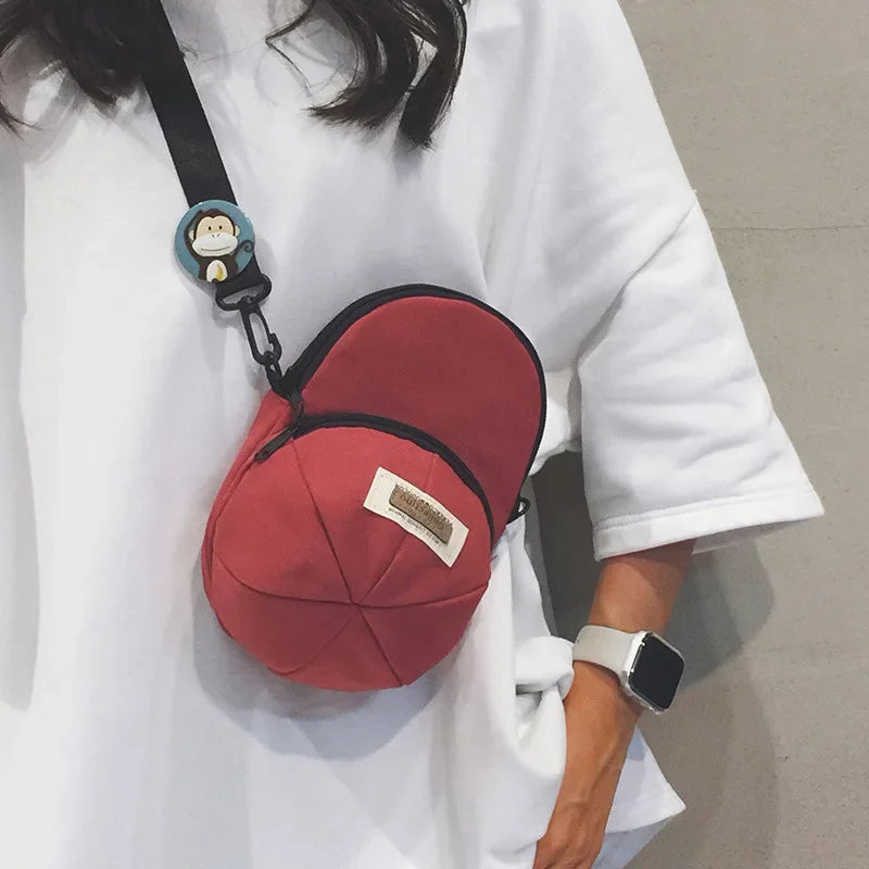 Men and Women, Small Crossbody Bag Trendy, Casual Waterproof Phone Chest Bag for Travel Hat Shoulder Bag