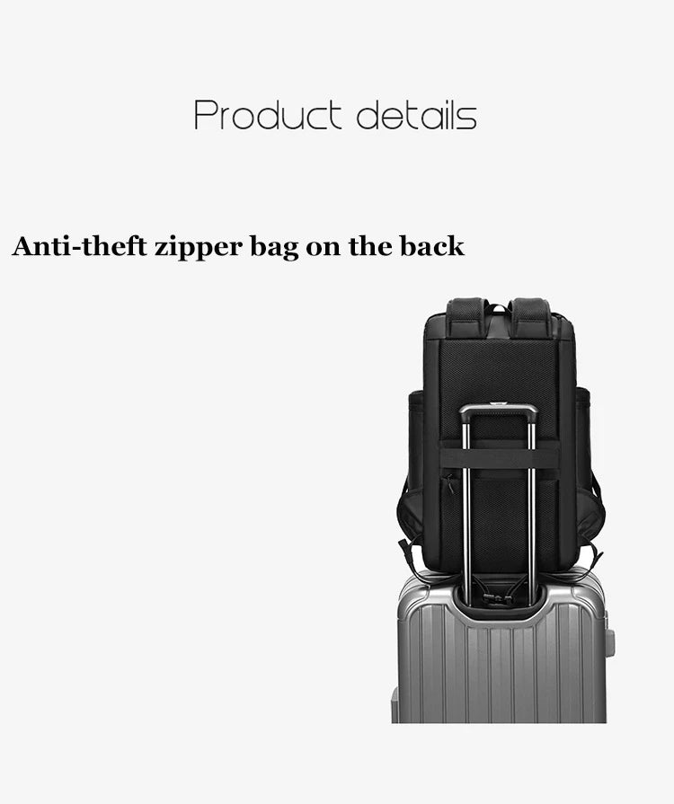 Men outdoors Mountaineering backpack large capacity Laptop Backpack Anti-theft travel USB charging Business Backpack Shoe bag