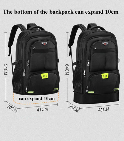 Men's 65L Expanssion Outdoor Backpack Climbing Travel Rucksack Sports Camping Hiking School Bag Pack For Male Female Women