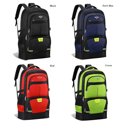 Men's 65L Expanssion Outdoor Backpack Climbing Travel Rucksack Sports Camping Hiking School Bag Pack For Male Female Women