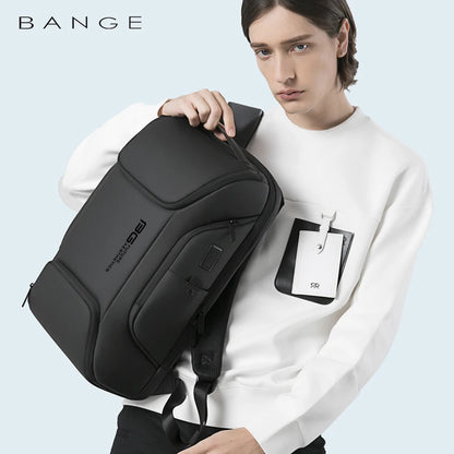 Men's Backpack Business 15.6 in Laptop Backpack Fashion Mochila Luxury Waterproof School Backpacks Aesthetic USB Travel Bag Male