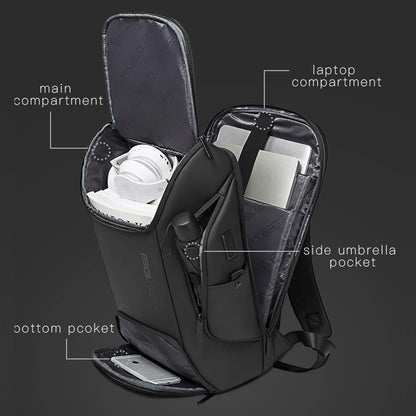 Men's Backpack Business 15.6 in Laptop Backpack Fashion Mochila Luxury Waterproof School Backpacks Aesthetic USB Travel Bag Male