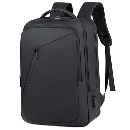 Men's Backpack Business Computer Bag Waterproof Durable USB Charging Interface Accommodate 15.6-inch Laptop for Student Travel