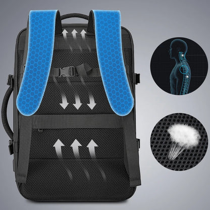 Men's Backpack Travel Business Large Capacity Man Backpacks School Expandable Bag 15.6 Laptop Backpack Male Waterproof BANGE