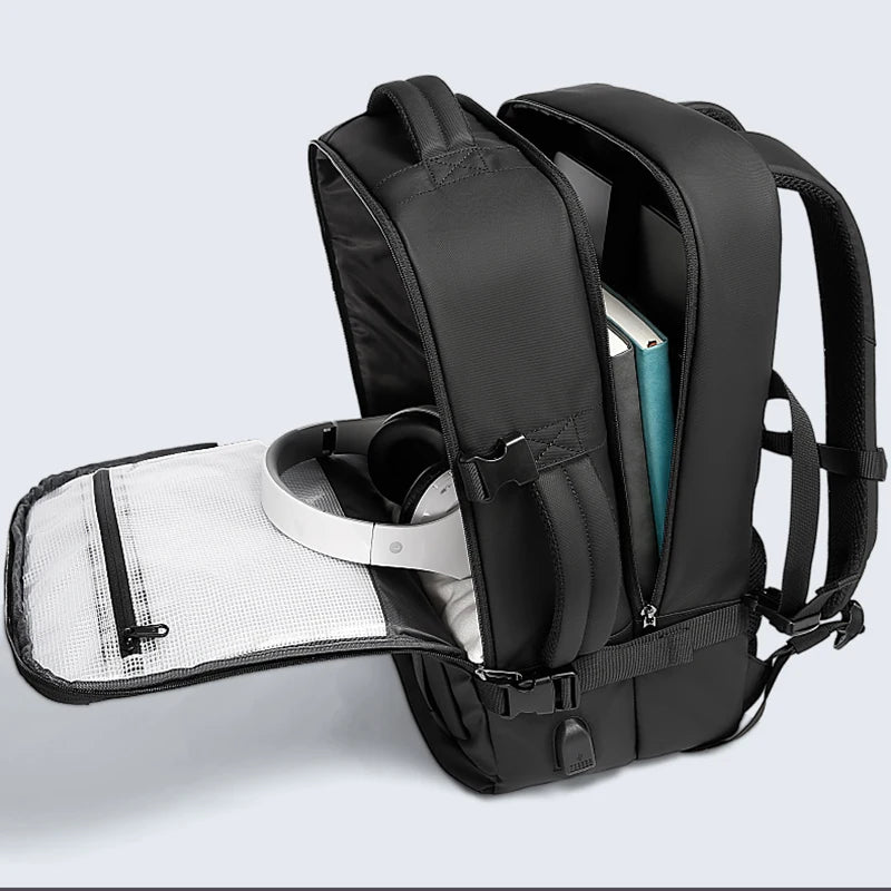 Men's Backpack Travel Business Large Capacity Man Backpacks School Expandable Bag 15.6 Laptop Backpack Male Waterproof BANGE