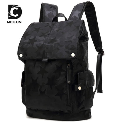 Men's Backpack USB Charge College Student 15.6 inch Laptop Notebook Schoolbag Simple Large-Capacity Travel Male Mochila Brand