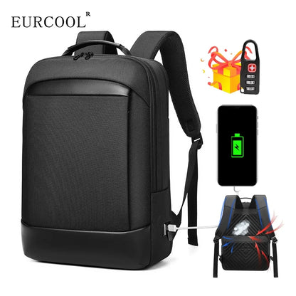 Men‘s Backpack Waterproof Business Travel Anti Theft Bags For 15.6 Inch Laptop Male