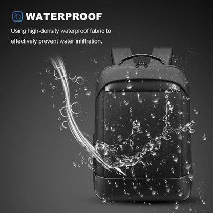 Men‘s Backpack Waterproof Business Travel Anti Theft Bags For 15.6 Inch Laptop Male