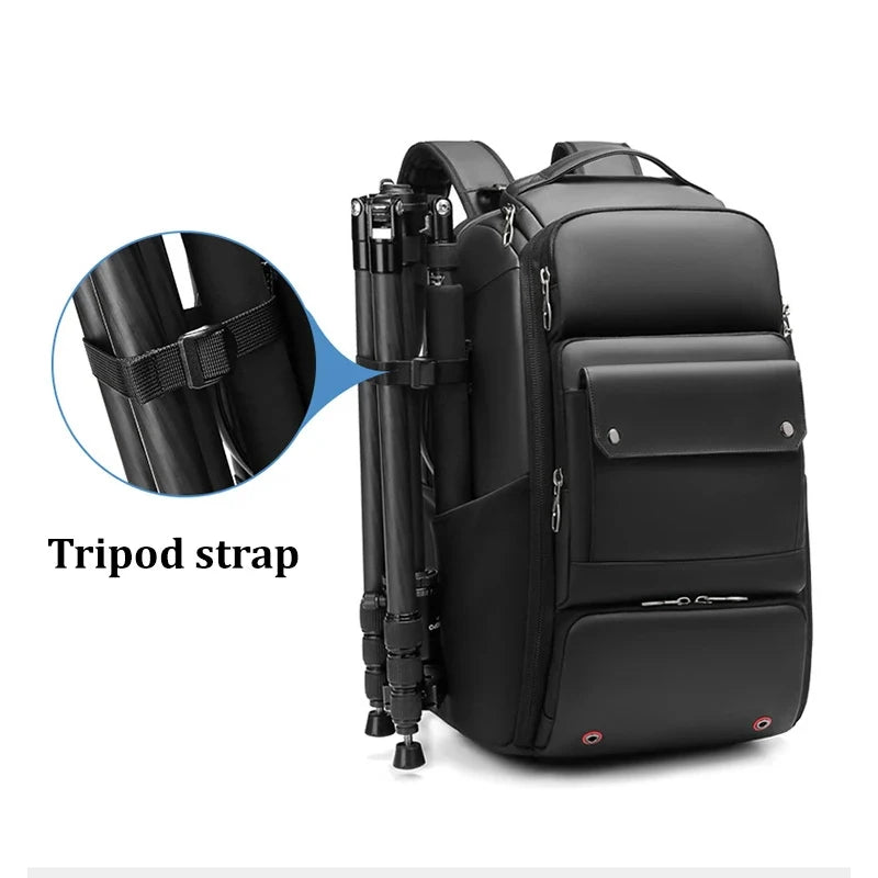 Men's Backpack Work Professional SLR Camera Bags for Canon Nikon Sony Fuji Waterproof Durable Large Capacity Travel Backpacks