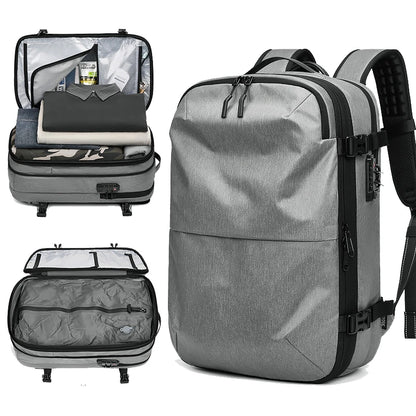 Men's Backpacks Airback Vacuum Travel Business Multifunction High Capacity Expandable Waterproof Fashion Backpack Anti Theft Bag