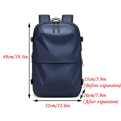 Men's Backpacks Airback Vacuum Travel Business Multifunction High Capacity Expandable Waterproof Fashion Backpack Anti Theft Bag