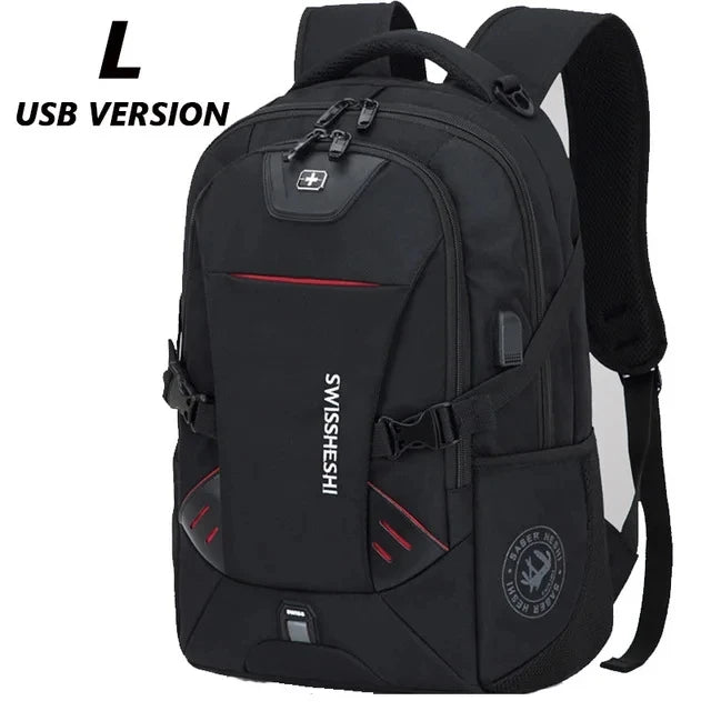 Men's Backpacks Anti-Theft Waterproof Multifunctional 17-Inch Laptop Bag with USB Charging for Business Travel Students