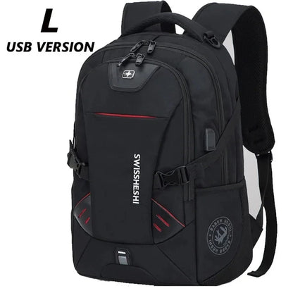 Men's Backpacks Anti-Theft Waterproof Multifunctional 17-Inch Laptop Bag with USB Charging for Business Travel Students