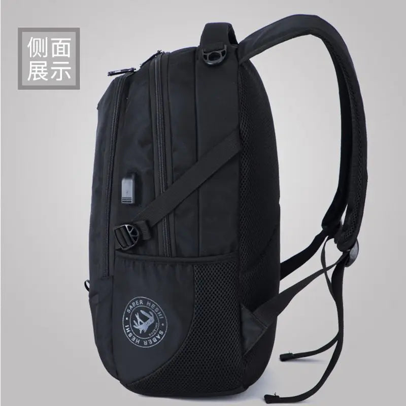 Men's Backpacks Anti-Theft Waterproof Multifunctional 17-Inch Laptop Bag with USB Charging for Business Travel Students