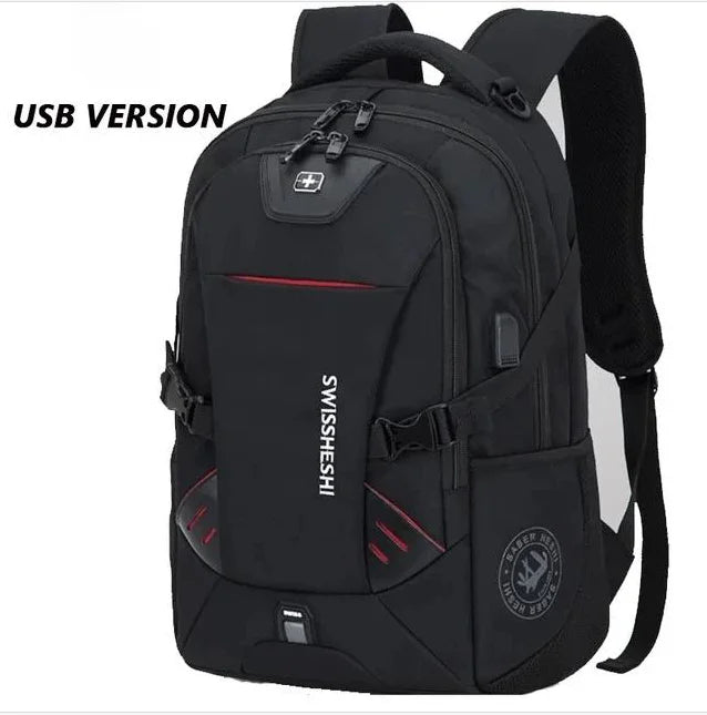 Men's Backpacks Anti-Theft Waterproof Multifunctional 17-Inch Laptop Bag with USB Charging for Business Travel Students