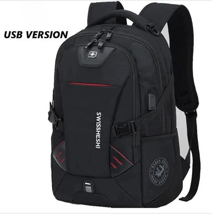 Men's Backpacks Anti-Theft Waterproof Multifunctional 17-Inch Laptop Bag with USB Charging for Business Travel Students