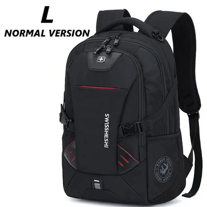 Men's Backpacks Anti-Theft Waterproof Multifunctional 17-Inch Laptop Bag with USB Charging for Business Travel Students