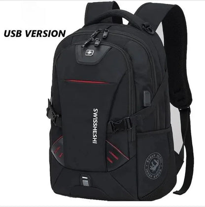 Men's Backpacks Anti-Theft Waterproof Multifunctional 17-Inch Laptop Bag with USB Charging for Business Travel Students