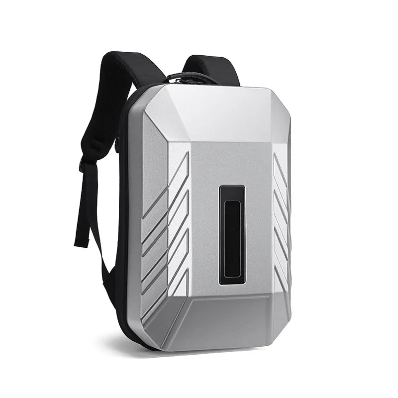 Men's Bag Business Backpack Men's PC Hard Shell Computer Bag LED Screen Men's Backpack 15.6 Inch Laptop Bag Password Anti-theft