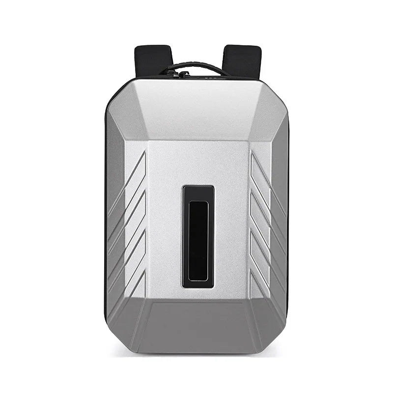 Men's Bag Business Backpack Men's PC Hard Shell Computer Bag LED Screen Men's Backpack 15.6 Inch Laptop Bag Password Anti-theft