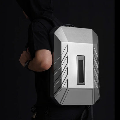 Men's Bag Business Backpack Men's PC Hard Shell Computer Bag LED Screen Men's Backpack 15.6 Inch Laptop Bag Password Anti-theft