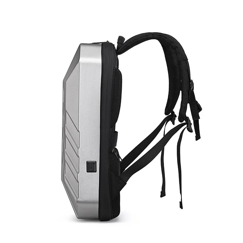 Men's Bag Business Backpack Men's PC Hard Shell Computer Bag LED Screen Men's Backpack 15.6 Inch Laptop Bag Password Anti-theft