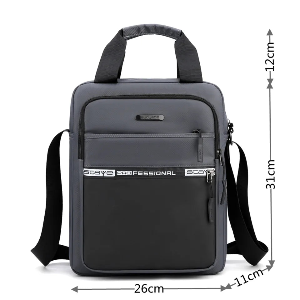 Men's Bags Light Oxford Shoulder Bag Casual Crossbody Bags Waterproof Business Top-handle bag for men