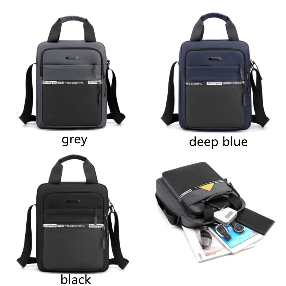 Men's Bags Light Oxford Shoulder Bag Casual Crossbody Bags Waterproof Business Top-handle bag for men
