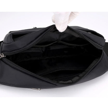 Men's Belt Bag Casual Functional Money Phone Male Banana Climbing Hiking Cycling Waist Pack Women's Canvas Fanny Pouch