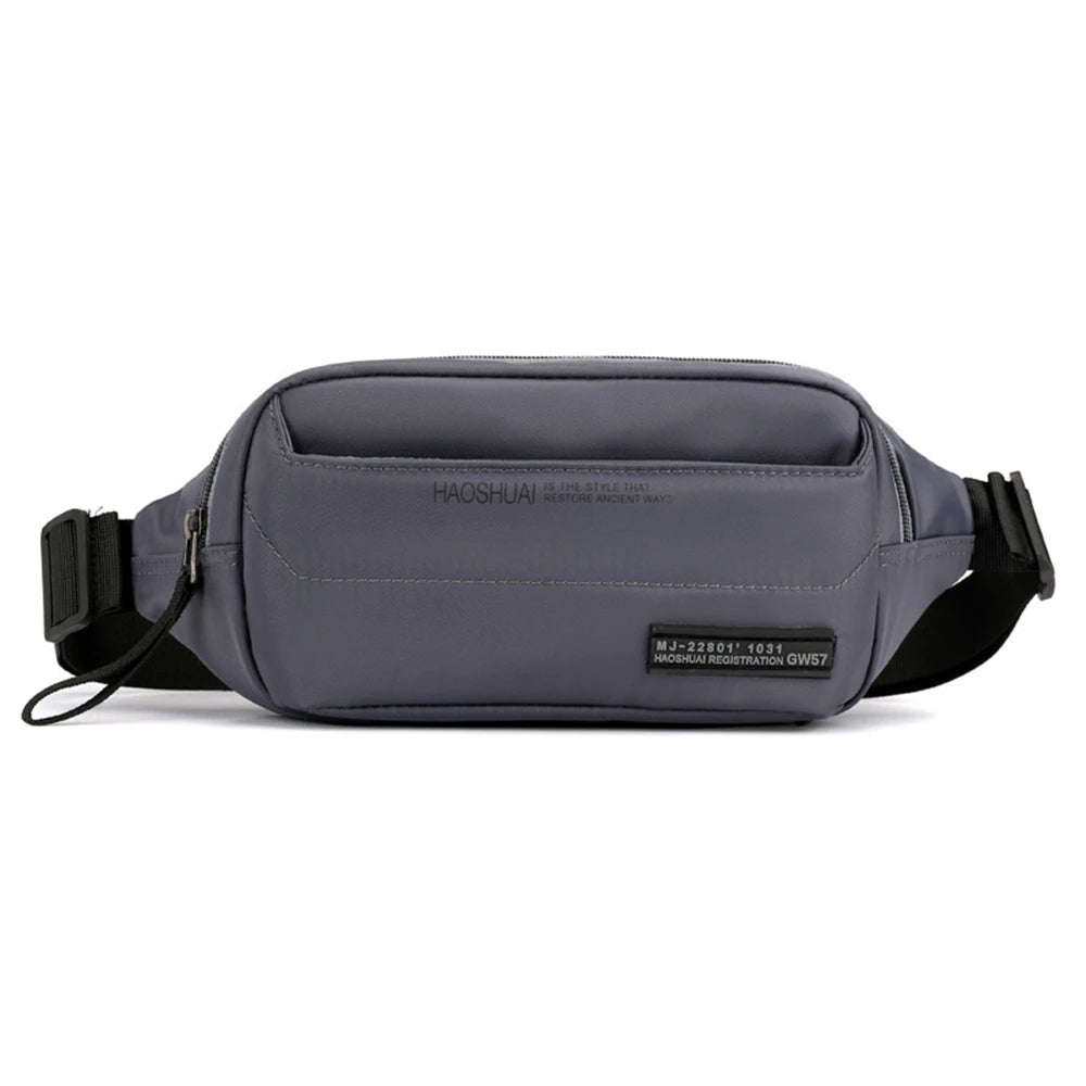Men's Belt Bag Casual Functional Money Phone Male Banana Climbing Hiking Cycling Waist Pack Women's Canvas Fanny Pouch