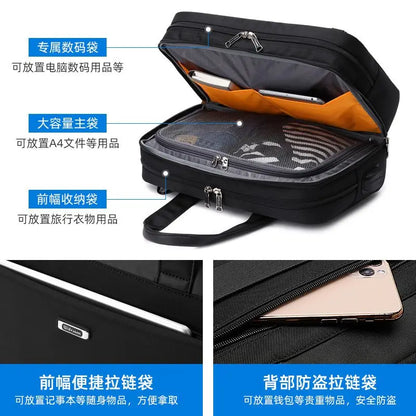 Men's Briefcase High Quality Business Shoulder Bag Messenger Bag Office Tote 18 Inch Laptop Bag