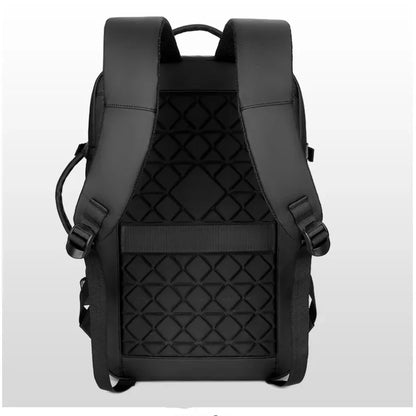 Men's Business Simple Large Capacity Short-distance Travel Backpack Leisure Fashion Computer Bag Portable USB Handbag