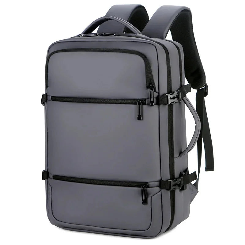 Men's Business Simple Large Capacity Short-distance Travel Backpack Leisure Fashion Computer Bag Portable USB Handbag