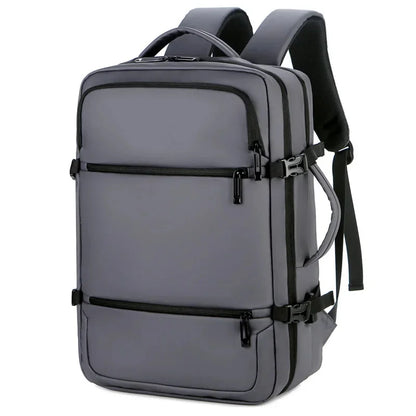 Men's Business Simple Large Capacity Short-distance Travel Backpack Leisure Fashion Computer Bag Portable USB Handbag