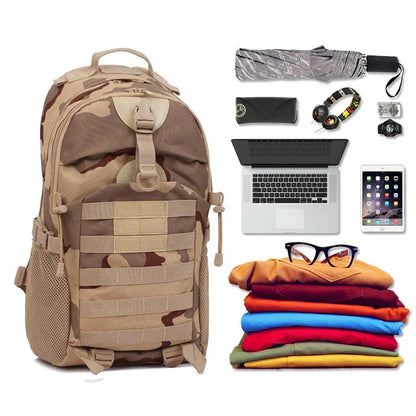 Men's Camping Shoulder Bag Travel Camouflage Sports Outdoor Mountaineering Hiking Bag Tactical Backpack