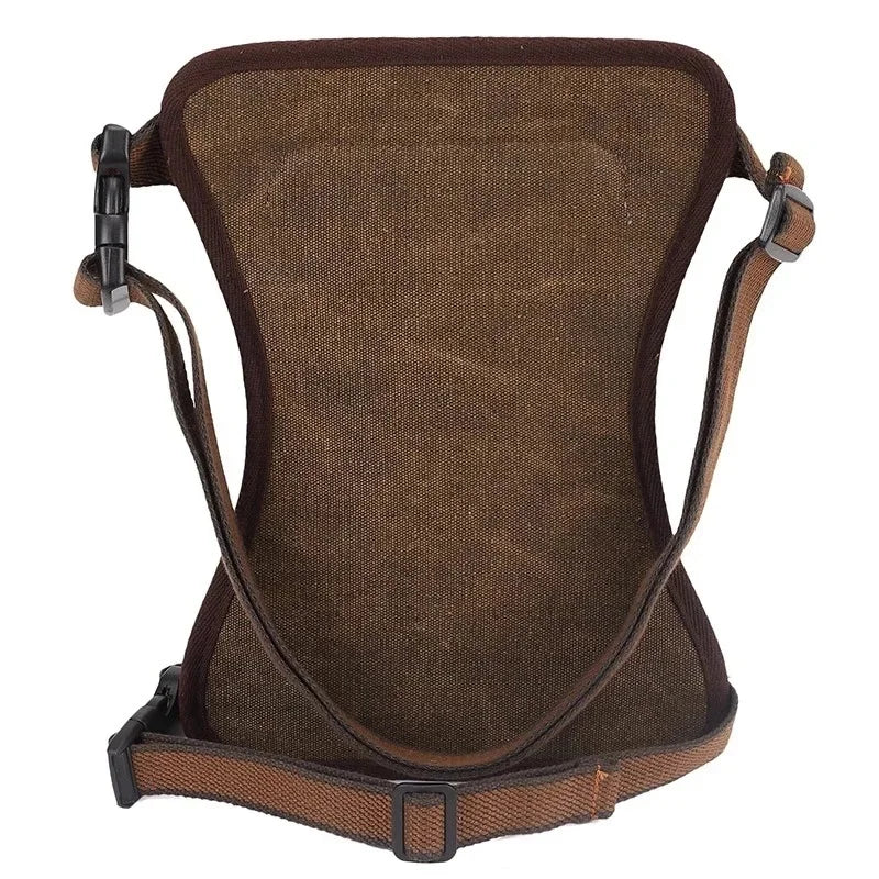 Men's Canvas Drop Leg Waist Thigh Fanny Pack Belt Travel Messenger Shoulder Male Multi-purpose Motorcycle Bags