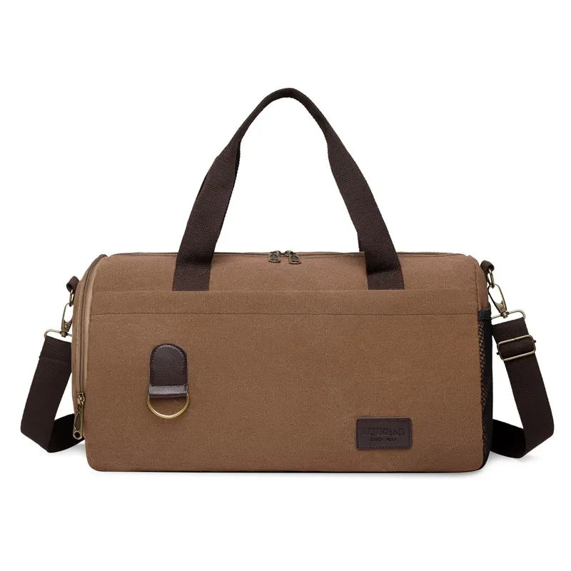Men's Canvas Fashion Handbags High Quality Top-handle Casual Crossbody Bag Multi-function Man Large-capacity Travel Shoulder Bag