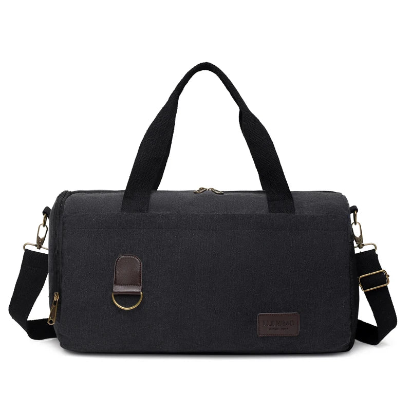Men's Canvas Fashion Handbags High Quality Top-handle Casual Crossbody Bag Multi-function Man Large-capacity Travel Shoulder Bag