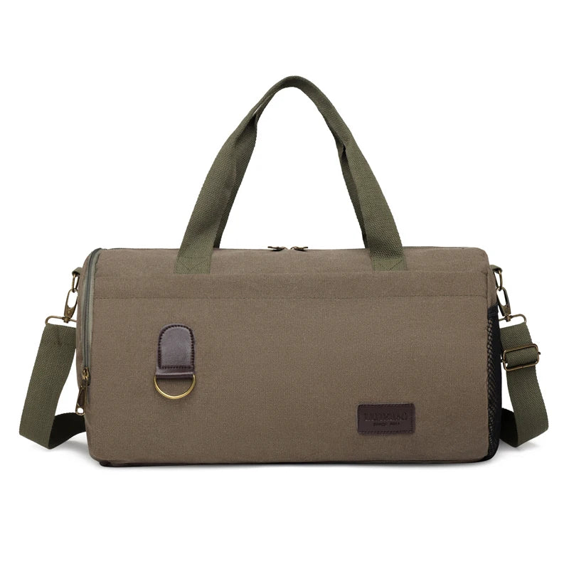 Men's Canvas Fashion Handbags High Quality Top-handle Casual Crossbody Bag Multi-function Man Large-capacity Travel Shoulder Bag