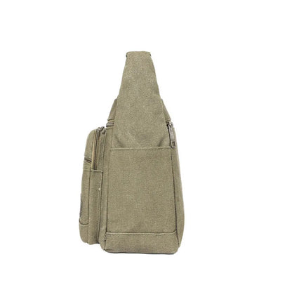 Men's Canvas Shoulder Bag Bag Casual Large Capacity Multi-pocket Handbag Messenger Bag Ladies Bolsa Feminina Sac Crossbody Bags