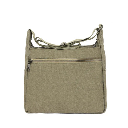 Men's Canvas Shoulder Bag Bag Casual Large Capacity Multi-pocket Handbag Messenger Bag Ladies Bolsa Feminina Sac Crossbody Bags