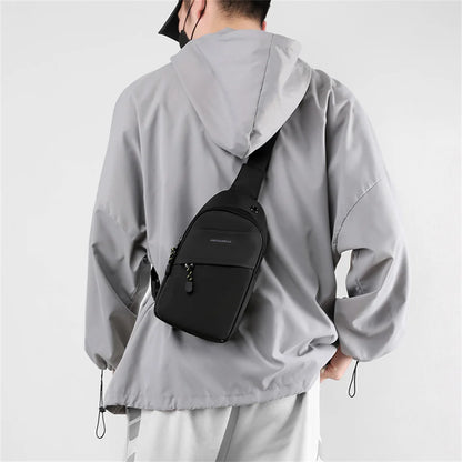 Men's Chest Pack Sling Bag Men Oxford Outdoor Chest Pack Men's Chest Bag Travel Men Crossbody Bag