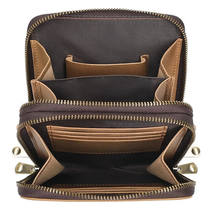 Men's Cow Retro Crossbody Leather Casual Small Square s One Shoulder Bag Men Handbag Fashion