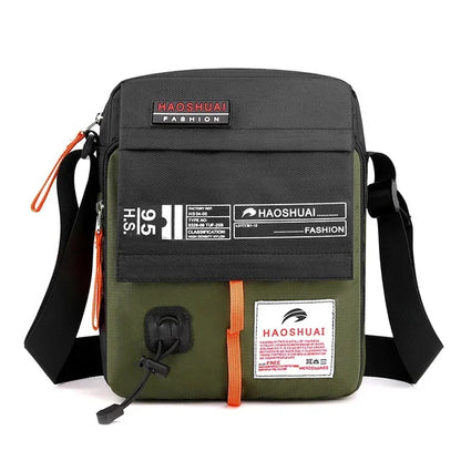Men's Cross Body Shoulder Bag Military Fashion Trends Casual Waterproof Nylon Male Sling Messenger Crossbody Bags